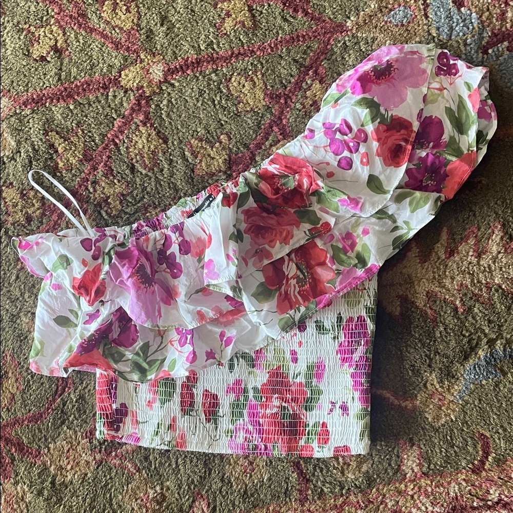 Abercrombie Floral Off-Shoulder Women's Top